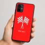 כיסוי בעיצוב אישי עם השם שלך לדגם - Motorola Moto G64 בעיצוב דגל המירוץ