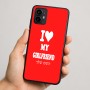 כיסוי בעיצוב אישי עם השם שלך לדגם - Motorola Moto G64 בעיצוב אוהב את החברה שלי