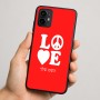 כיסוי בעיצוב אישי עם השם שלך לדגם - Motorola Moto G64 בעיצוב אהבה