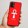 כיסוי בעיצוב אישי עם השם שלך לדגם - Motorola Moto G64 בעיצוב אנק - מפתח החיים המצרי