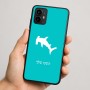 כיסוי בעיצוב אישי עם השם שלך לדגם - Motorola Moto G64 בעיצוב כריש ראש פטיש