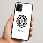 כיסוי בעיצוב אישי עם השם שלך לדגם - Motorola Moto G64 בעיצוב כבאי - תגית