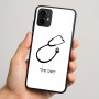 כיסוי בעיצוב אישי עם השם שלך לדגם - Motorola Moto G64 בעיצוב סטטוסקופ רופא