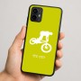 כיסוי בעיצוב אישי עם השם שלך לדגם - Motorola Moto G64 בעיצוב רוכב אופניים