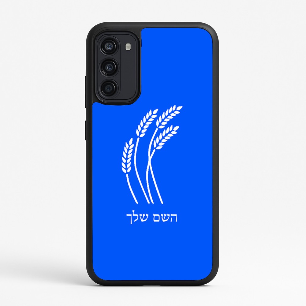 כיסוי בעיצוב אישי עם השם שלך לדגם - Motorola Moto G67 Power 5G בעיצוב חיטה גלית זהב