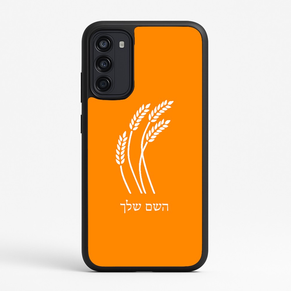 כיסוי בעיצוב אישי עם השם שלך לדגם - Motorola Moto G67 Power 5G בעיצוב חיטה גלית זהב