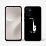 כיסוי בעיצוב אישי עם השם שלך לדגם - Motorola Moto G67 Power 5G בעיצוב סקסופון