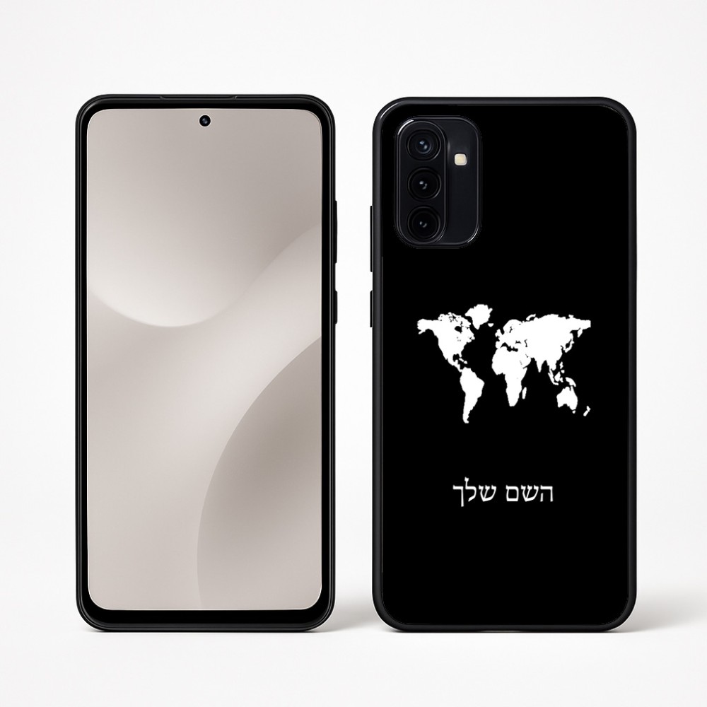 כיסוי בעיצוב אישי עם השם שלך לדגם - Motorola Moto G67 Power 5G בעיצוב מפת העולם