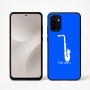 כיסוי בעיצוב אישי עם השם שלך לדגם - Motorola Moto G67 Power 5G בעיצוב סקסופון