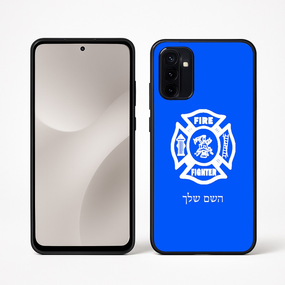 כיסוי בעיצוב אישי עם השם שלך לדגם - Motorola Moto G67 Power 5G בעיצוב כבאי - תגית
