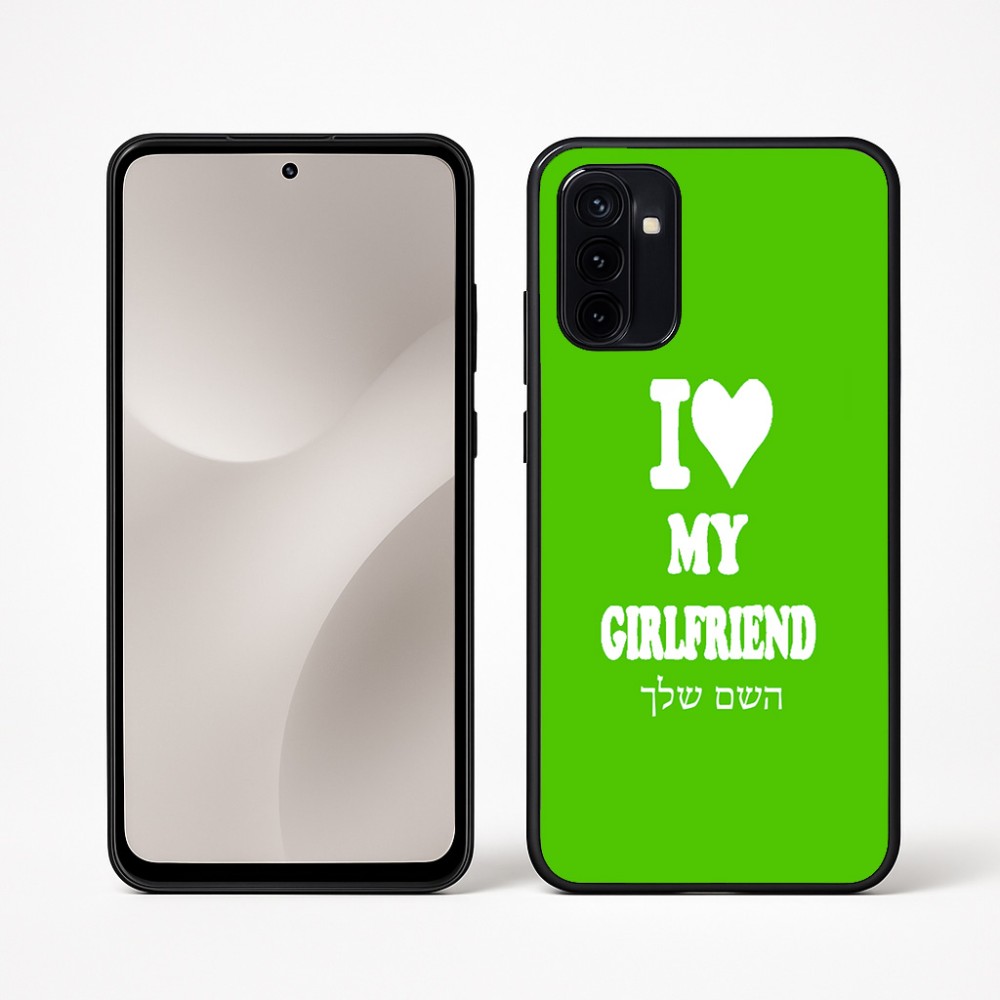 כיסוי בעיצוב אישי עם השם שלך לדגם - Motorola Moto G67 Power 5G בעיצוב אוהב את החברה שלי