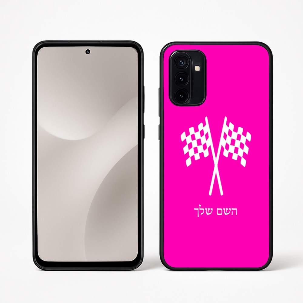 כיסוי בעיצוב אישי עם השם שלך לדגם - Motorola Moto G67 Power 5G בעיצוב דגל המירוץ