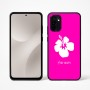 כיסוי בעיצוב אישי עם השם שלך לדגם - Motorola Moto G67 Power 5G בעיצוב פרח היביסקוס
