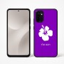 כיסוי בעיצוב אישי עם השם שלך לדגם - Motorola Moto G67 Power 5G בעיצוב פרח היביסקוס