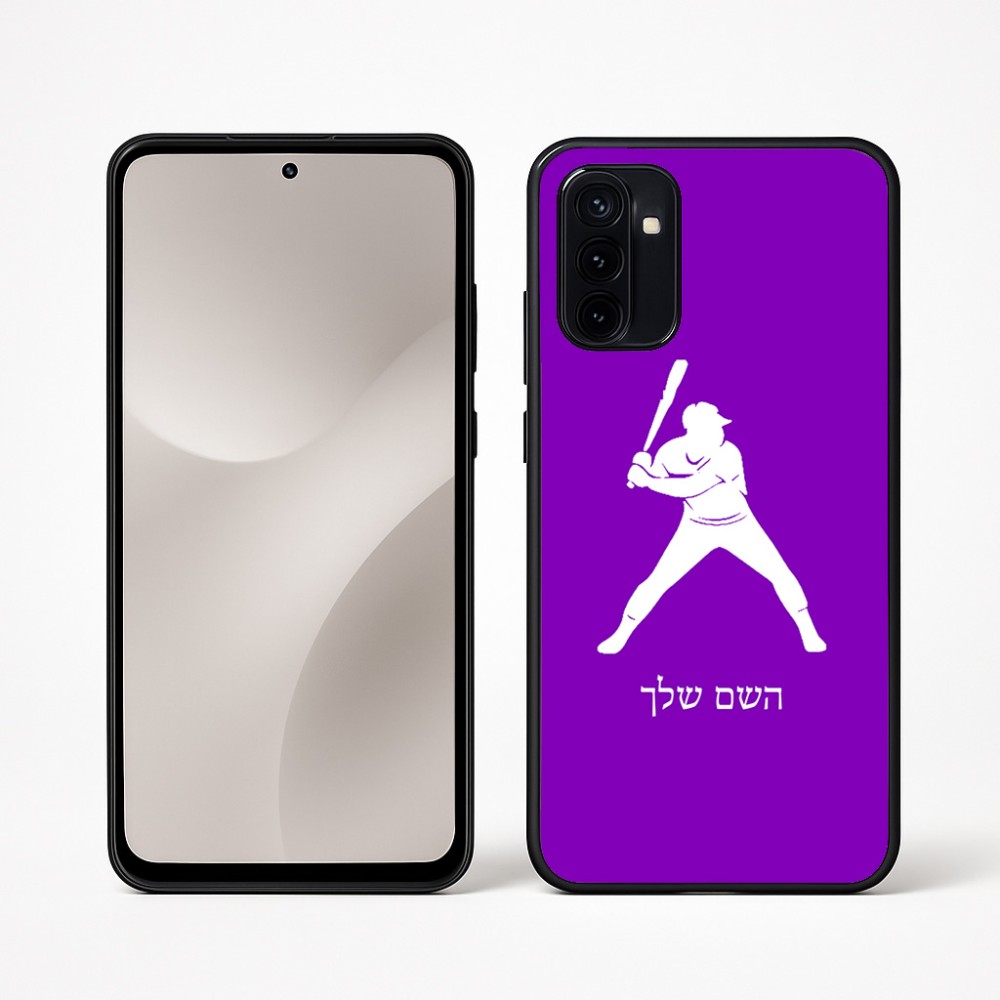 כיסוי בעיצוב אישי עם השם שלך לדגם - Motorola Moto G67 Power 5G בעיצוב שחקן בייסבול