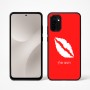 כיסוי בעיצוב אישי עם השם שלך לדגם - Motorola Moto G67 Power 5G בעיצוב שפתיים - נשיקה