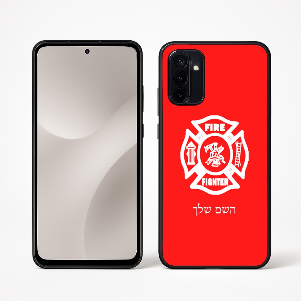 כיסוי בעיצוב אישי עם השם שלך לדגם - Motorola Moto G67 Power 5G בעיצוב כבאי - תגית