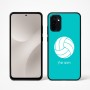 כיסוי בעיצוב אישי עם השם שלך לדגם - Motorola Moto G67 Power 5G בעיצוב כדור כדורעף