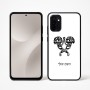 כיסוי בעיצוב אישי עם השם שלך לדגם - Motorola Moto G67 Power 5G בעיצוב פרחי קרן