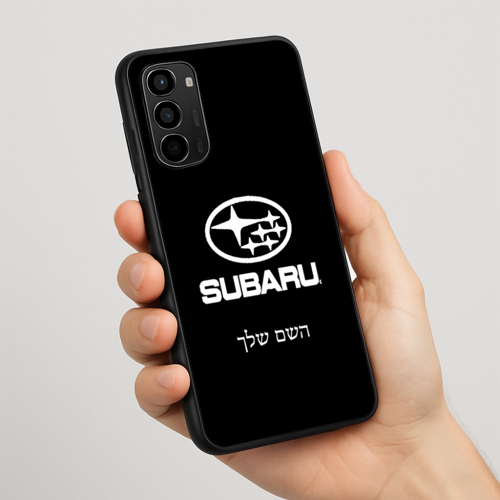 כיסוי בעיצוב אישי עם השם שלך לדגם - Motorola Moto G67 Power 5G בעיצוב סובארו