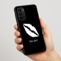 כיסוי בעיצוב אישי עם השם שלך לדגם - Motorola Moto G67 Power 5G בעיצוב שפתיים - נשיקה