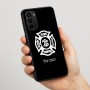 כיסוי בעיצוב אישי עם השם שלך לדגם - Motorola Moto G67 Power 5G בעיצוב כבאי - תגית