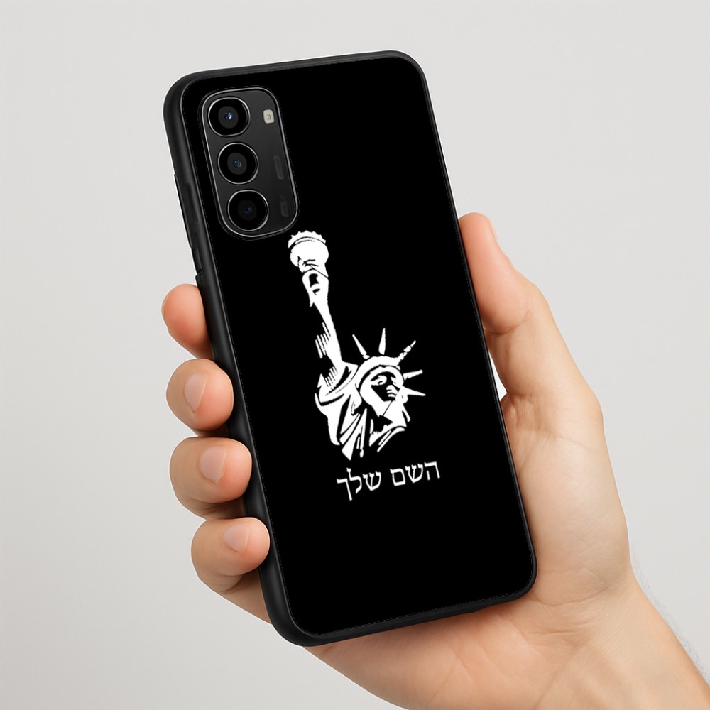 כיסוי בעיצוב אישי עם השם שלך לדגם - Motorola Moto G67 Power 5G בעיצוב פסל החירות