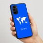 כיסוי בעיצוב אישי עם השם שלך לדגם - Motorola Moto G67 Power 5G בעיצוב מפת העולם