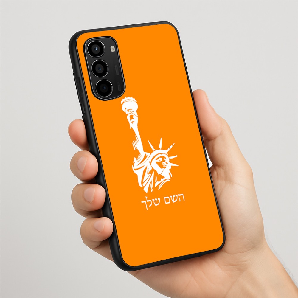 כיסוי בעיצוב אישי עם השם שלך לדגם - Motorola Moto G67 Power 5G בעיצוב פסל החירות