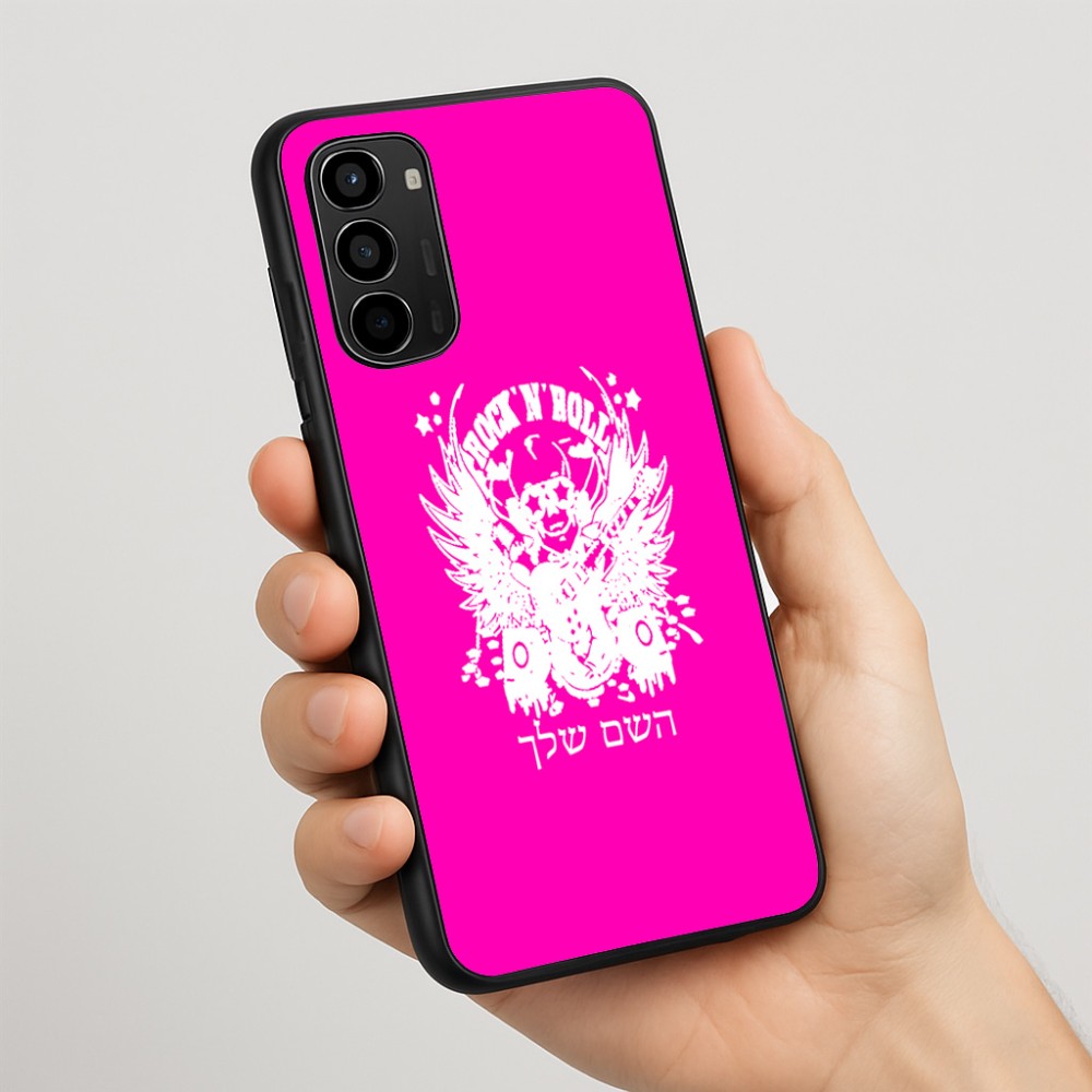 כיסוי בעיצוב אישי עם השם שלך לדגם - Motorola Moto G67 Power 5G בעיצוב רוקנרול