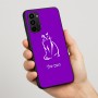 כיסוי בעיצוב אישי עם השם שלך לדגם - Motorola Moto G67 Power 5G בעיצוב חתול