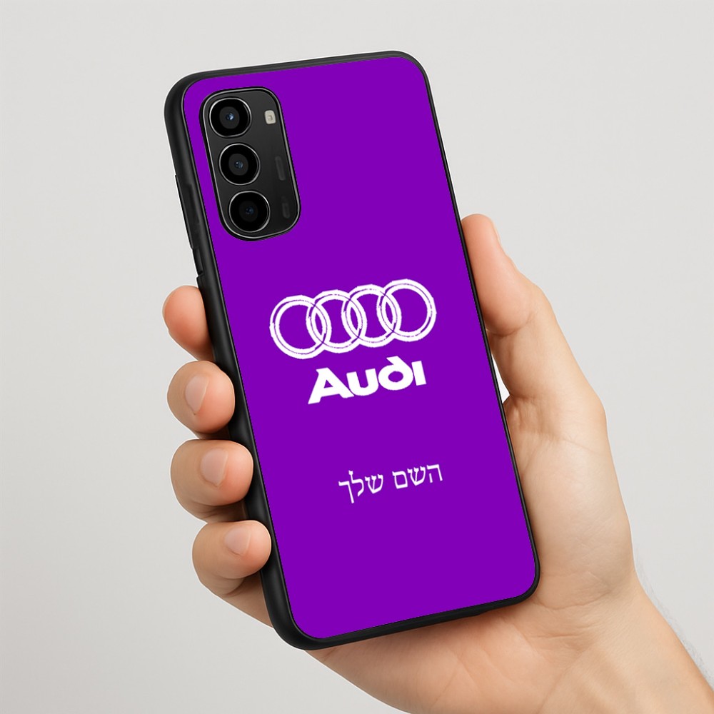 כיסוי בעיצוב אישי עם השם שלך לדגם - Motorola Moto G67 Power 5G בעיצוב אאודי