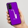 כיסוי בעיצוב אישי עם השם שלך לדגם - Motorola Moto G67 Power 5G בעיצוב סקסופון