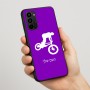 כיסוי בעיצוב אישי עם השם שלך לדגם - Motorola Moto G67 Power 5G בעיצוב רוכב אופניים