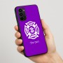 כיסוי בעיצוב אישי עם השם שלך לדגם - Motorola Moto G67 Power 5G בעיצוב כבאי - תגית