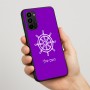 כיסוי בעיצוב אישי עם השם שלך לדגם - Motorola Moto G67 Power 5G בעיצוב הגה - קפטן - ים