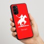 כיסוי בעיצוב אישי עם השם שלך לדגם - Motorola Moto G67 Power 5G בעיצוב שחקן פולו - סוס