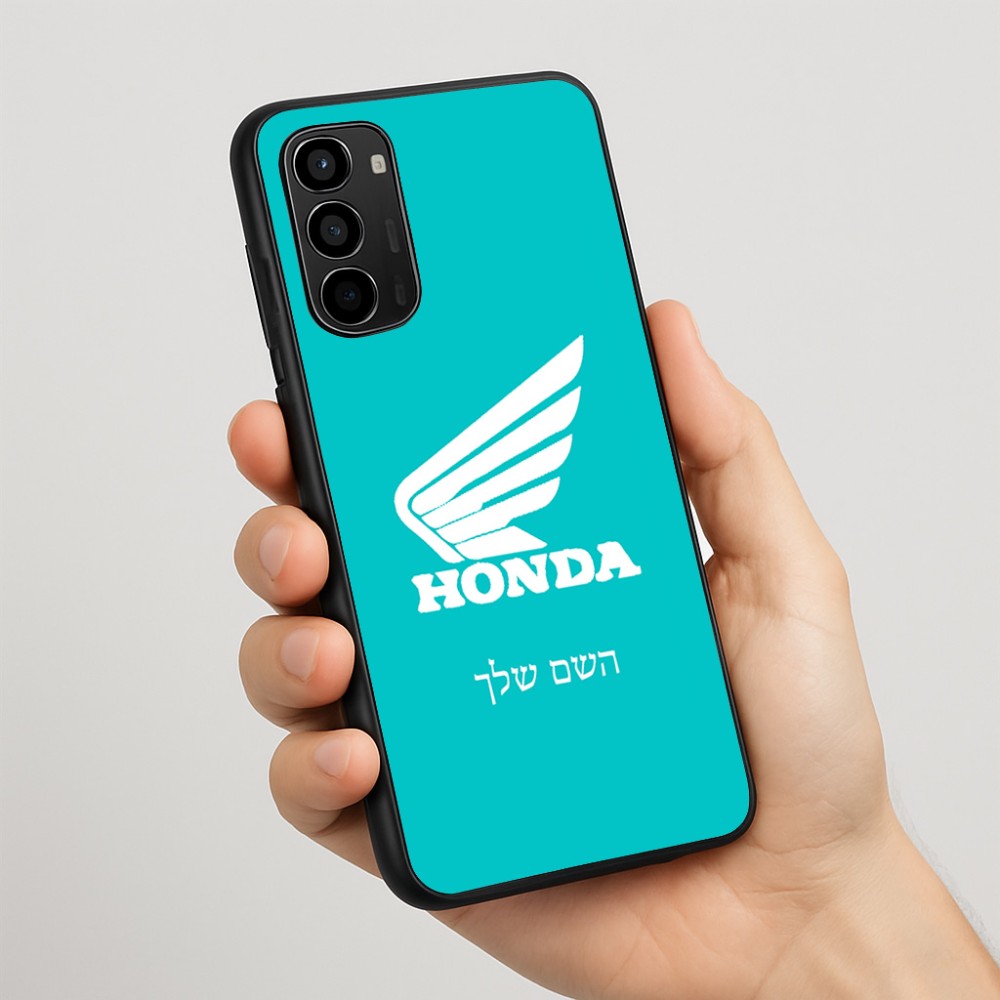 כיסוי בעיצוב אישי עם השם שלך לדגם - Motorola Moto G67 Power 5G בעיצוב הונדה