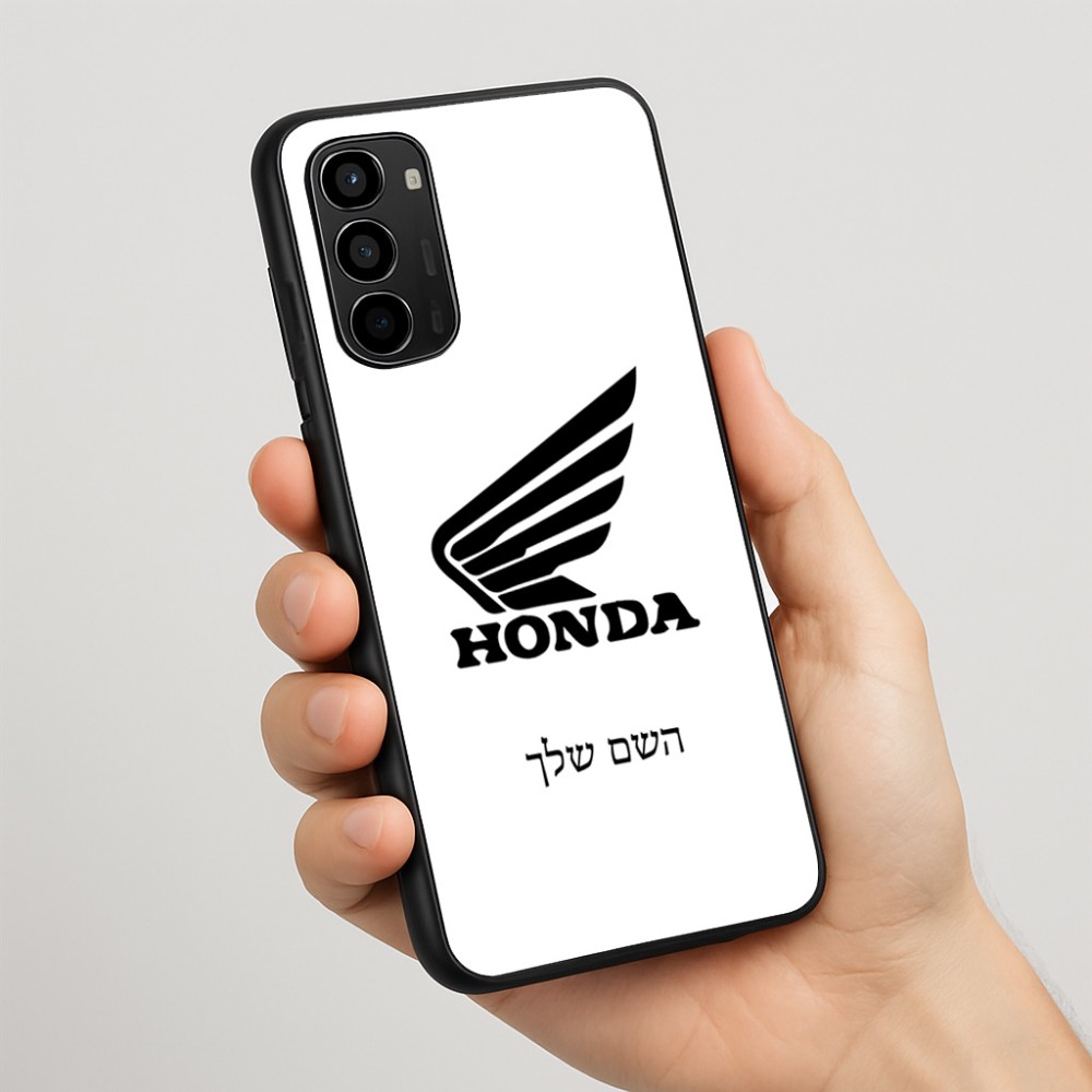 כיסוי בעיצוב אישי עם השם שלך לדגם - Motorola Moto G67 Power 5G בעיצוב הונדה
