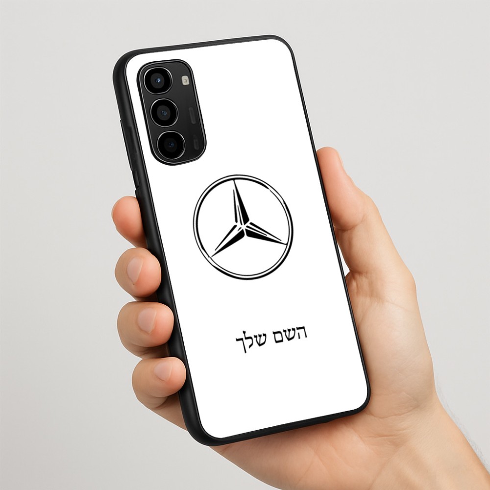כיסוי בעיצוב אישי עם השם שלך לדגם - Motorola Moto G67 Power 5G בעיצוב מרצדס-בנץ
