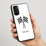 כיסוי בעיצוב אישי עם השם שלך לדגם - Motorola Moto G67 Power 5G בעיצוב דגל המירוץ