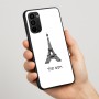 כיסוי בעיצוב אישי עם השם שלך לדגם - Motorola Moto G67 Power 5G בעיצוב מגדל אייפל