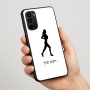 כיסוי בעיצוב אישי עם השם שלך לדגם - Motorola Moto G67 Power 5G בעיצוב רץ רץ אישה