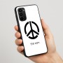כיסוי בעיצוב אישי עם השם שלך לדגם - Motorola Moto G67 Power 5G בעיצוב סמל השלום