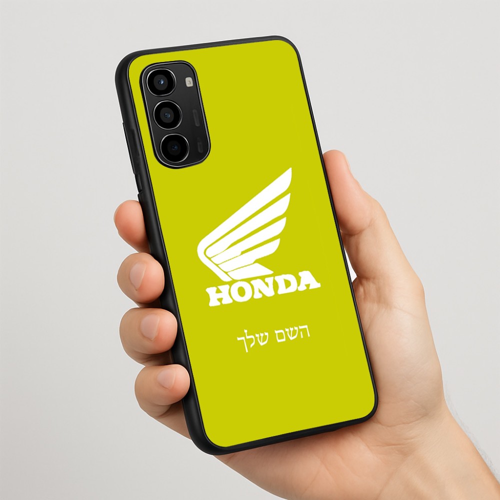 כיסוי בעיצוב אישי עם השם שלך לדגם - Motorola Moto G67 Power 5G בעיצוב הונדה