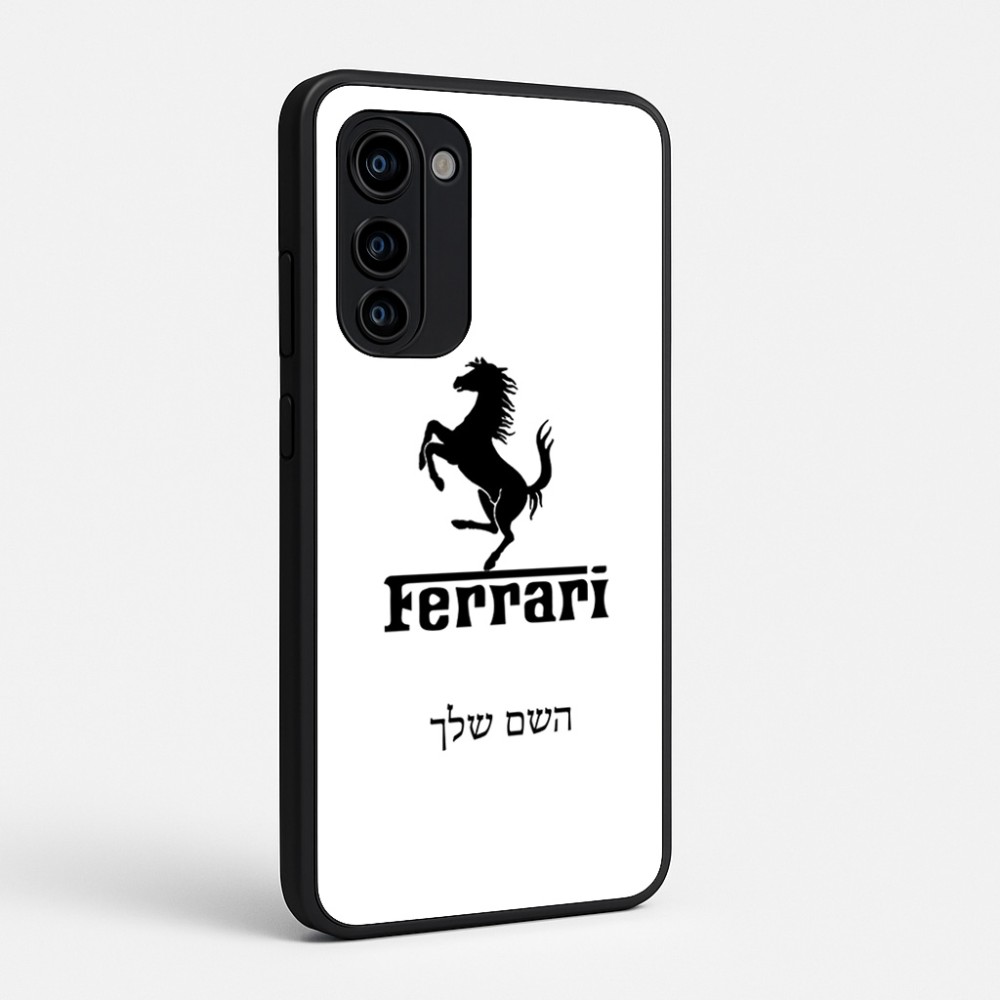 כיסוי בעיצוב אישי עם השם שלך לדגם - Motorola Signature 5G בעיצוב פרארי