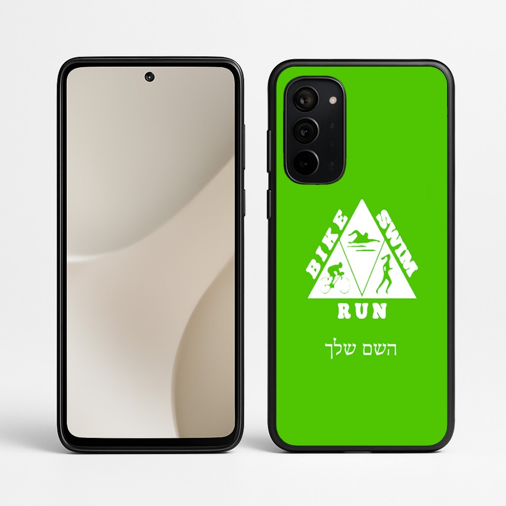כיסוי בעיצוב אישי עם השם שלך לדגם - Motorola Signature 5G בעיצוב טריאתלון