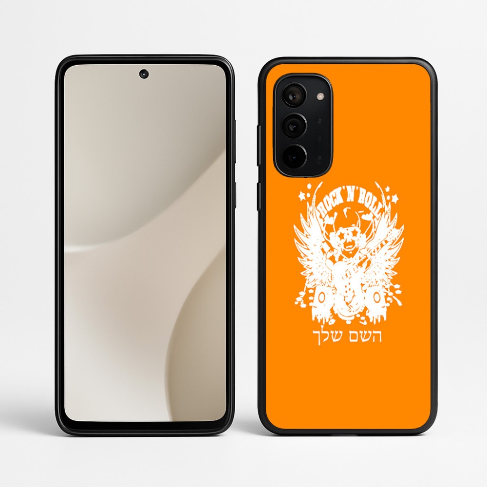 כיסוי בעיצוב אישי עם השם שלך לדגם - Motorola Signature 5G בעיצוב רוקנרול