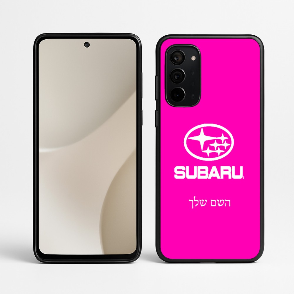 כיסוי בעיצוב אישי עם השם שלך לדגם - Motorola Signature 5G בעיצוב סובארו