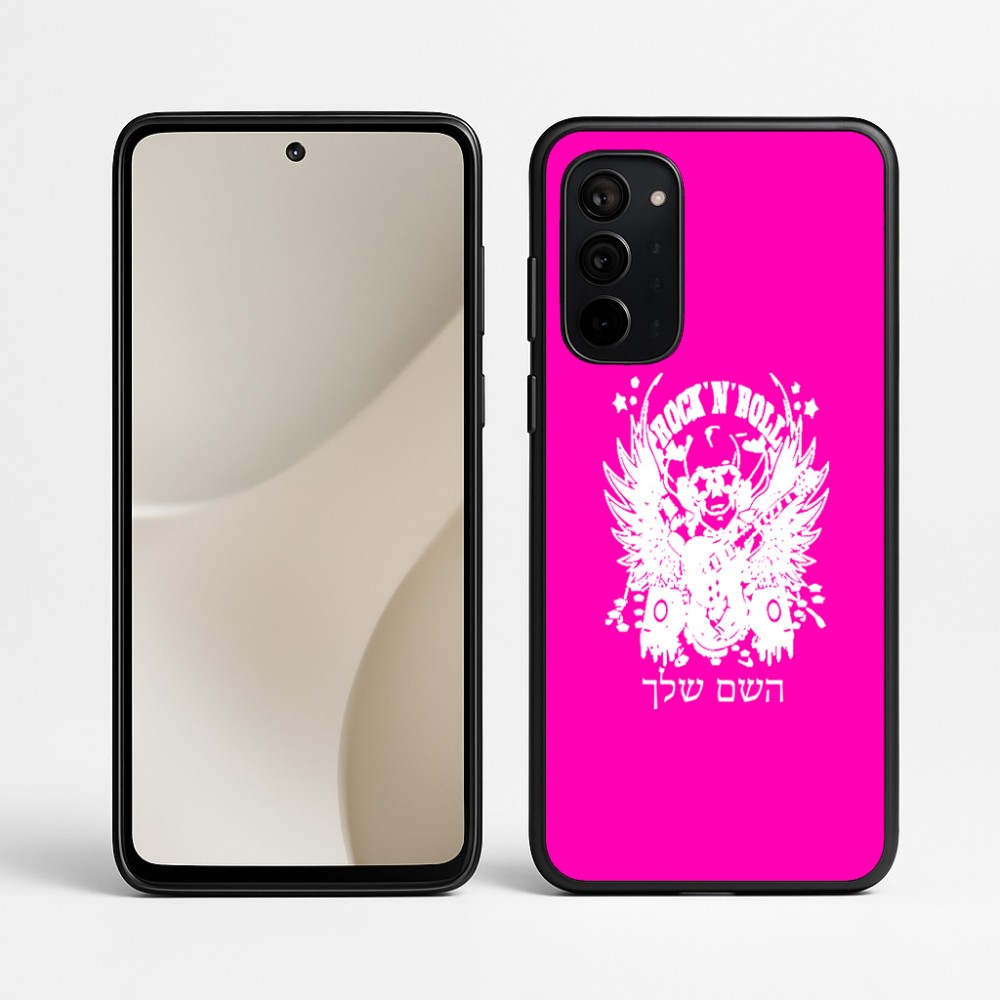 כיסוי בעיצוב אישי עם השם שלך לדגם - Motorola Signature 5G בעיצוב רוקנרול
